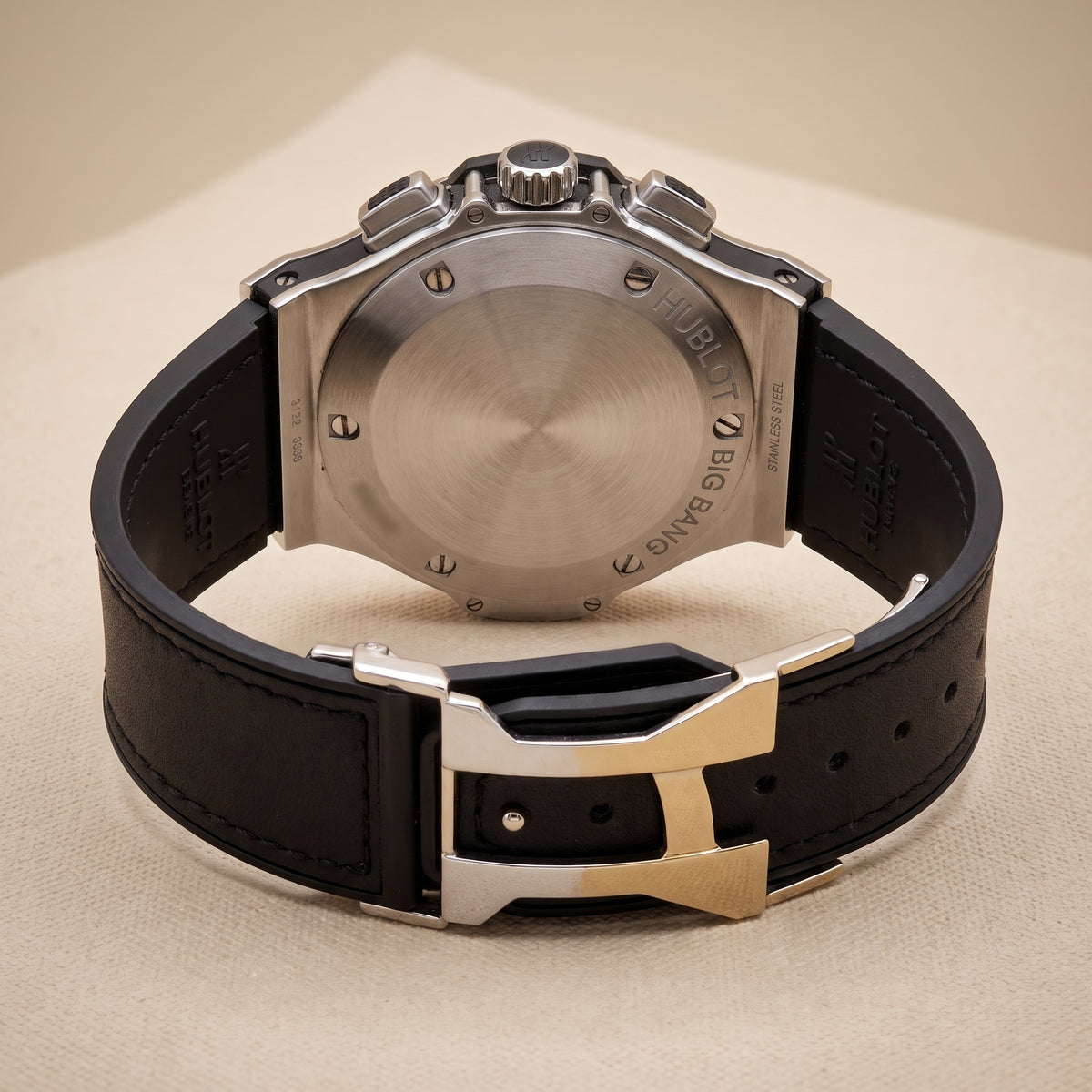 Sport Chronograph Skeleton Dial Watch – Steel Case, Black Leather Strap